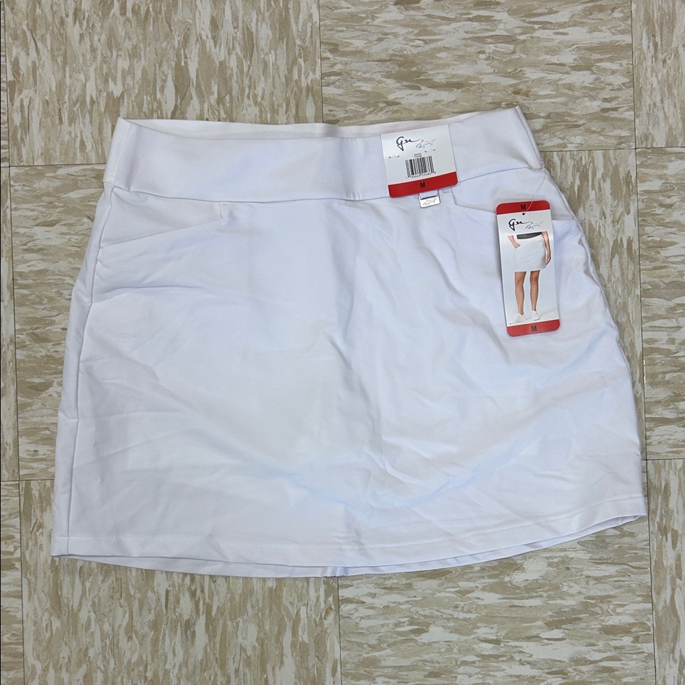 NWT Greg Norman Collection Classic White Mini Skirt